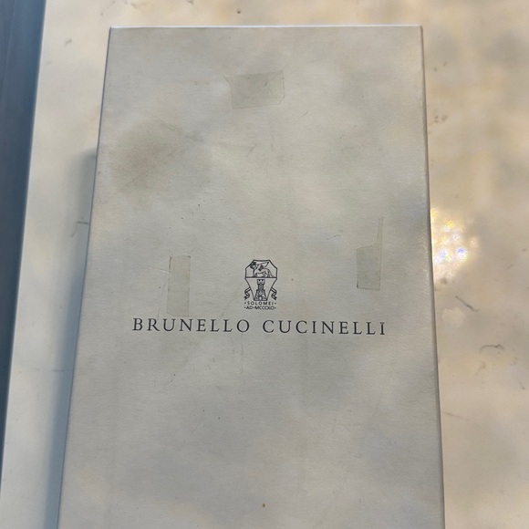 Brunello Cucinelli Gray and Tan Fringe Sandals - Picture 3 of 8